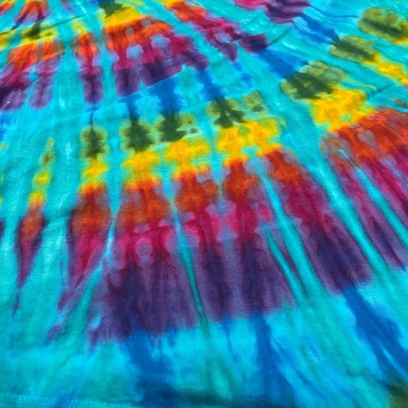 [Tag Size: L]Dharma Trading Tie Dye Asymmetrical Hem Crew L/Sleeve Shirt - Picture 2 of 7
